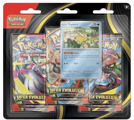 Pokemon Mega Evolution 3-Pack Blister Psyduc