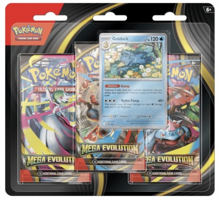 Pokemon Mega Evolution 3-Pack Blister Golduck