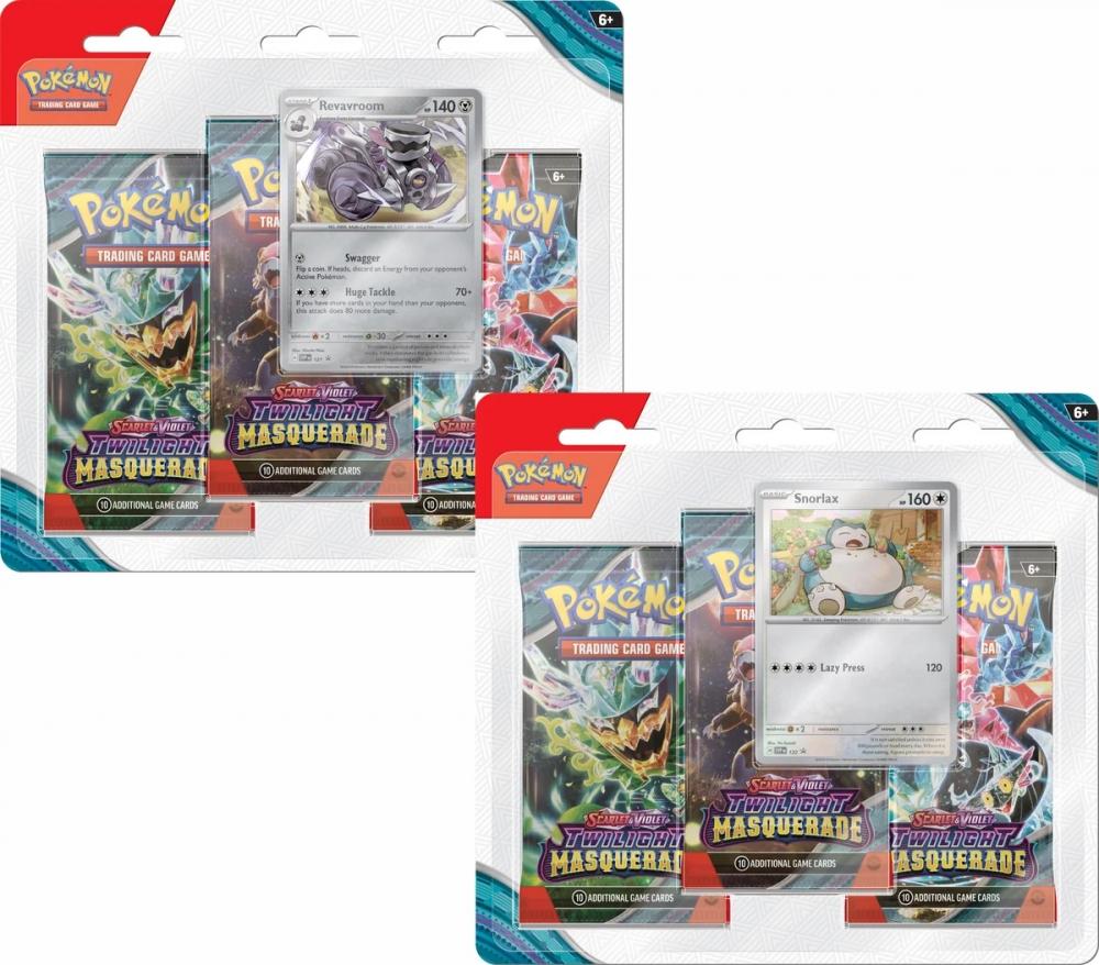 Pokémon Scarlet & Violet Twilight Masquerade SV6 3-pack blister