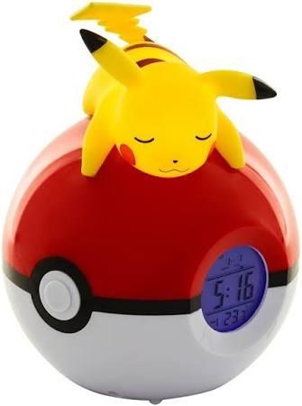 Pokémon Pikachu Vekkerklokke med Radio og Nattlys  Teknofun 18?cm