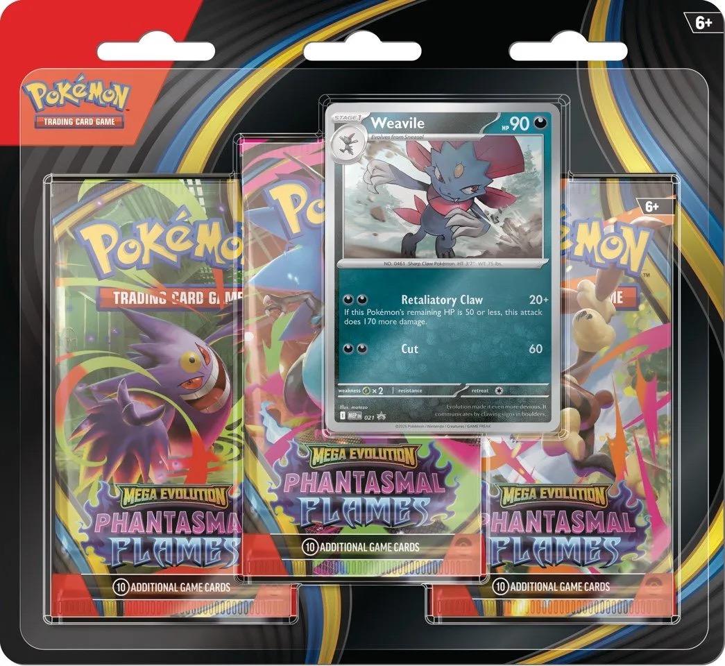 Phantasmal Flames 3 pack blister - Weavile